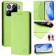 thumbnail image 1 of Funda Billetera con Soporte para Xiaomi 15 Pro Bloqueo RFID Plegable Verde claro, 1 of 6