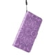 thumbnail image 4 of Funda tipo cartera FOXDOCK para Samsung Galaxy A14 5G , diseño girasol en relieve, cuero PU, cierre magnético, soporte y tarjetero, 4 of 5