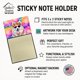 thumbnail image 3 of Dispensador Recargable Con Soporte Para Notas Adhesivas Samoyed Hippie Dawg, 3 of 7