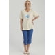 thumbnail image 2 of Polera Mujer Print Beige - ll, 2 of 8
