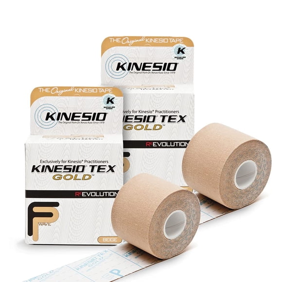 Cinta elástica terapéutica deportiva Kinesio Tex Gold FP Beige