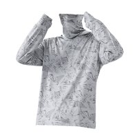 Ioensy - Sudadera Con Capucha De Protección Solar Para Hombre, Fina Protección Contra Sarpullidos Para Pescar Al Aire Libre, Verano, M, Gris Claro