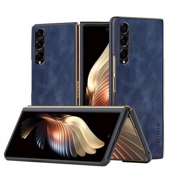 Protect Your Samsung Galaxy Z Fold 5 4 3 with This Durable & Lightweight PU Leather Phone Cover!