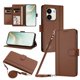 thumbnail image 1 of Honor X7E/X6E Funda Billetera con Cierre Magnético, Marrón, 1 of 6