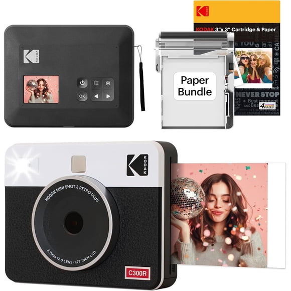 Cámara Instantánea Kodak Mini Shot 3 Retro 3x3 Bluetooth