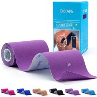 Cinta De Kinesiología Ok Tape De 10 Cm De Ancho, Precortada, 10 Unidades, Color Morado