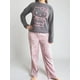 thumbnail image 1 of Pijama Micropolar Mujer Hello Kitty gris oscuro L, 1 of 6
