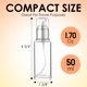 thumbnail image 3 of Botella con bomba VitalUp 4 unidades 50 ml de vidrio recargable, 3 of 7