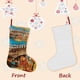 thumbnail image 3 of La Vida Magnífica de Marcel Pagnol Tema: Calcetines de Navidad, fino lino blanco para colgar en escaleras y chimenea, decoración navideña para el hogar, regalo de Navidad.54cm×38cm, 3 of 5
