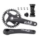thumbnail image 1 of Juego Volante Plato Bielas 170mm Motor Bicicleta Mtb Negro, 1 of 7