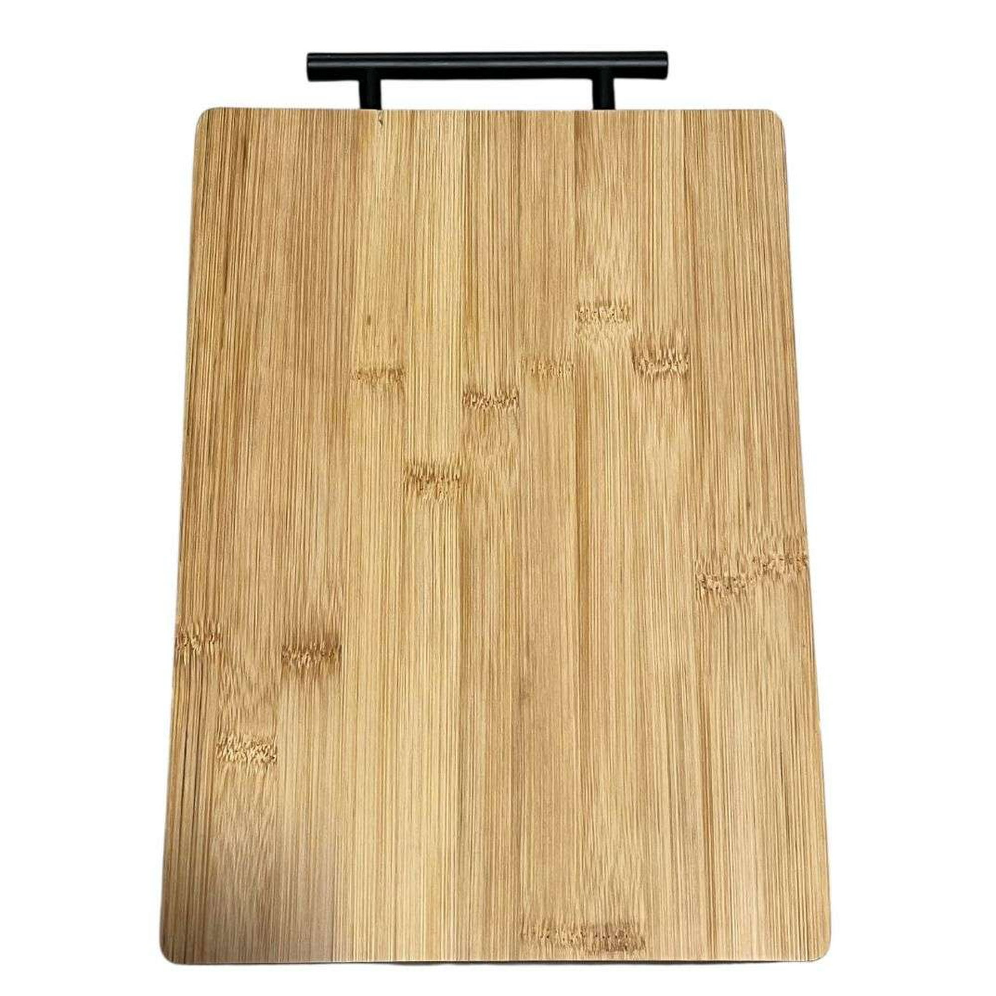 Oem - Tabla Para Picar De Bambú Madera Rectangular Con Asa Grande