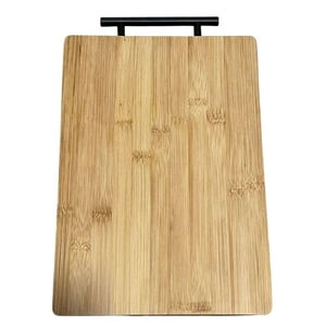 Oem - Tabla Para Picar De Bambú Madera Rectangular Con Asa Grande