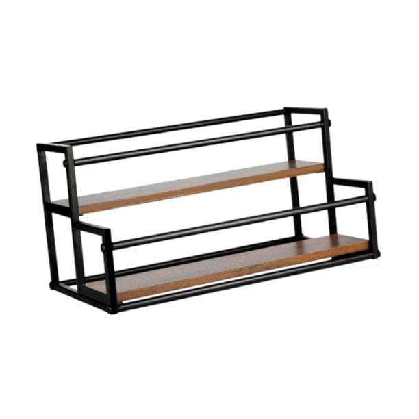 Estante para Jarabe de Café, Estante para Vinos, Estantes de Almacenamiento de 2 Niveles, Organizador de Condimentos Y Especias, para Estación de Café 43 x 23 x 212 cm
