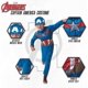 thumbnail image 5 of Disfraz oficial juvenil de Capitán América de Jazwares con máscara, 5 of 8