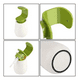 thumbnail image 3 of Dispensador De Jabón Botella Higiénico Blanco Con Verde, 3 of 3