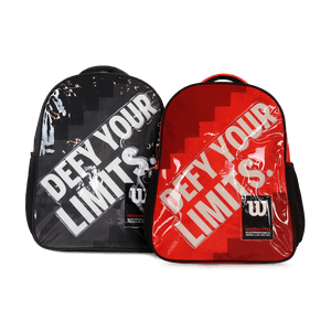 Pack Wilson 2 Mochilas Infantil Logan Roja Y Negra