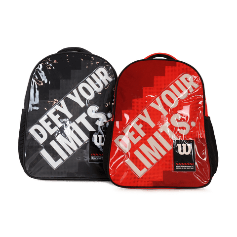 Pack Wilson 2 Mochilas Infantil Logan Roja Y Negra