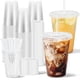 thumbnail image 1 of Vasos de Plástico Clawsoff 473 ml Pack de 100 con Tapa y Pajilla, 1 of 6