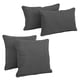 thumbnail image 1 of Juego de cojines Blazing Needles para interiores y exteriores, 4 unidades, color gris, 1 of 2
