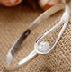 thumbnail image 2 of Pulsera mujer chapada en plata con circones, 2 of 3