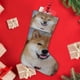 thumbnail image 4 of Shiba Inu Tema: Calcetines de Navidad, fino lino blanco para colgar en escaleras y chimenea, decoración navideña para el hogar, regalo de Navidad.54cm×38cm, 4 of 5
