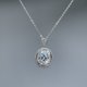 thumbnail image 2 of Collar de Moissanita de 3 Uds para Mujer Color D VVS1 Collar de Diamante Creado en Laboratorio Collar de Cadena de Plata Esterlina 925 Joyería 40+5 Cm, 2 of 7
