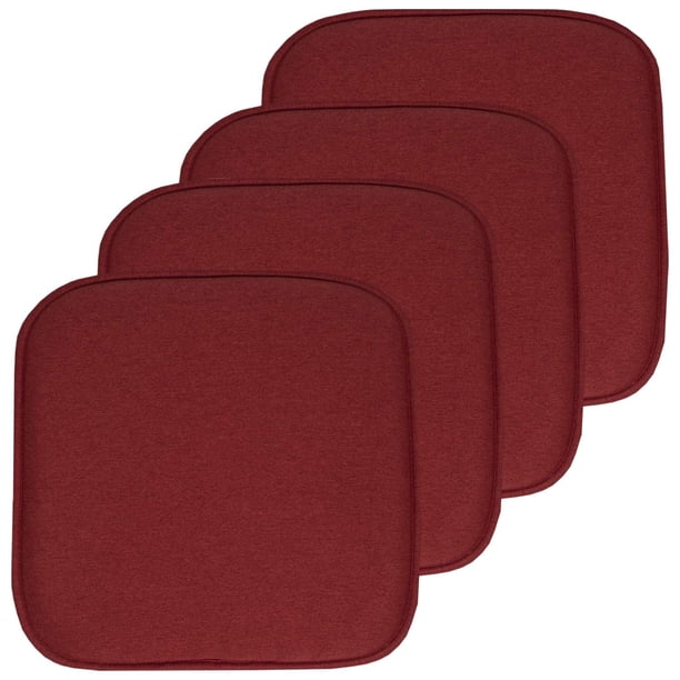 Cojín para silla Sweet Home Collection, espuma viscoelástica, 40 x 40 cm, paquete de 4 unidades