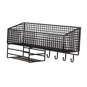 Bothyi - Cesta De Almacenamiento De Metal Para Oficina, Sin Perforaciones, Estante De Almacenamiento Para Baño Para El Hogar