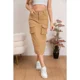 thumbnail image 3 of Falda Larga Mujer Cargo Tiro Alto Jeans Full Elasticada 6018, 3 of 4