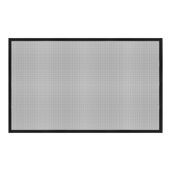 Uxcell Malla de Pantalla de Ventana, 31" x 59" Malla de Red de Fibra de Vidrio para Hacerlo Tú Mismo Marco Negro con Borde Adhesivo de Gancho y Bucle