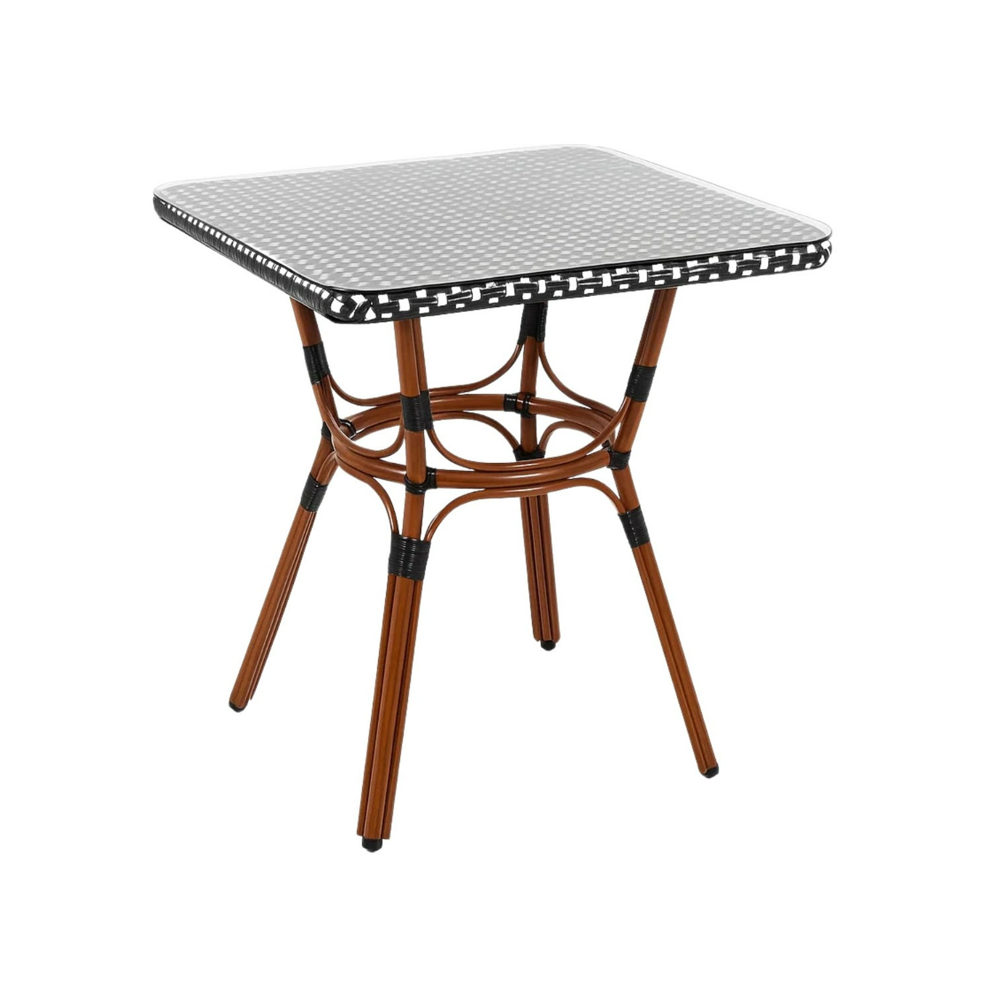 Habita2 Chile - Mesa Paris 70x70 Cuadrada Vidrio