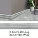 thumbnail image 1 of 1pc Self-Adhesive Flexible Foam Molding Trim, 90"x 3" 3D Sticky Decorative Wall Trim Lines Skirting Baseboard Border, Waterproof Wallpaper For Living Room And Home Decorations, 1 of 5