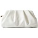 thumbnail image 1 of Bolso de mano FanChris 25 cm fruncido blanco con cadena, 1 of 7