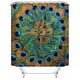 thumbnail image 1 of Cortina de ducha de pavo real con ganchos (66 x 72 pulgadas), 1 of 3