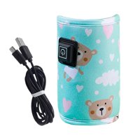 Bothyi - Tapa De Calentamiento De Biberón Infantil Usb Calentador De Biberón Para Exteriores Verde