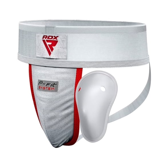 Protector Inguinal Supporter RDX Groin Guard White Plus Talla S - GGX-H1W-S+