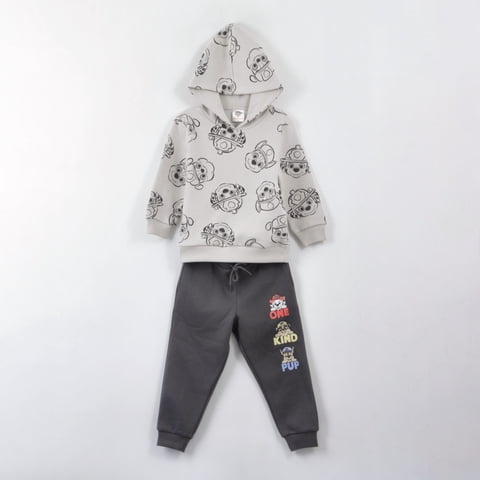 Conjunto Buzo Niño Full Print Friends Gris Paw Patrol
