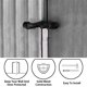 thumbnail image 3 of Tope de puerta Cosnys pack de 2, 6 cm, puntas de goma negro mate, 3 of 6