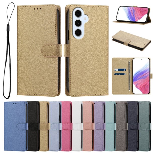Cartera Protectora para Samsung Galaxy S26 FE con Soporte, Dorado