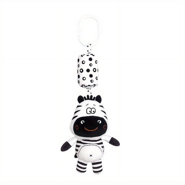 Newborn Visual Training Black And White Rattle Baby Toys, 0-1 Years Old Bed Bell Early Education Baby Toys Baby Toys 0-1 Years Old Soothing Dolls Baby Bedside Bell Car Rattle Stroller Pendant Baby Soo