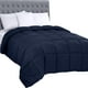 thumbnail image 1 of Ropa de cama Edredon Utopia para todas las estaciones, 250 g/m², doble color azul marino, 1 of 7