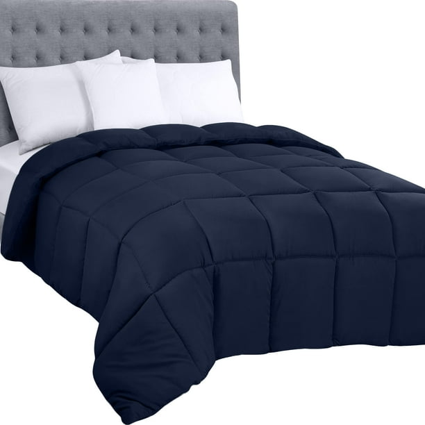 Ropa de cama Edredon Utopia para todas las estaciones, 250 g/m², doble color azul marino