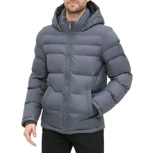 Chaqueta Tommy Hilfiger Clásica Con Capucha Para Hombre, Color Carbón