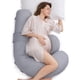 thumbnail image 1 of Almohada Embarazo Momcozy F Shape 135cm Gris Ajustable, 1 of 3