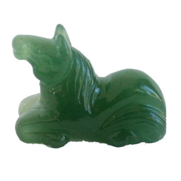 Estatua de caballo de jade Feng Shui Import LLC