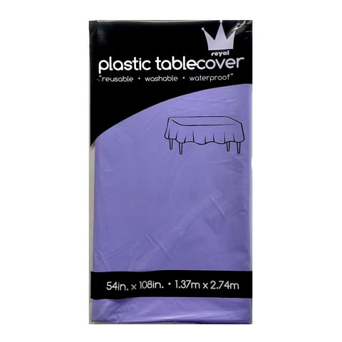 Generic - Mantel Desechable De Plástico, 3 Unidades, Color Lavanda, 137 Cm X 274 Cm