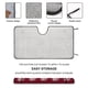 thumbnail image 2 of Dr Pepper Parasol para Parabrisas Delantero Protector Plegable, Visera Solar para Auto Bloquea Rayos UV Mantiene tu Vehículo Fresco 130cm*70cm, 2 of 6