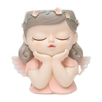 Magideal - Maceta Elf Girl, Maceta Para Plantas, Bonsái, Maceteros De Resina Para Escritorio De Jardín, Estantería De Escritorio , Estilo B