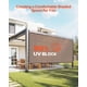thumbnail image 2 of Tela parasol VEVOR 90% 140 GSM HDPE 2,4 x 3,6 m, color marrón, 2 of 9