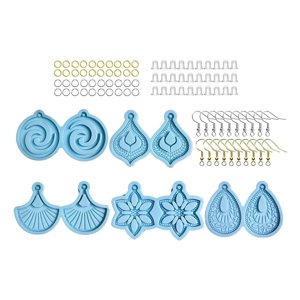 Bothyi - 95 Uds. Molde De Resina Epoxi Para Pendientes, Moldes De Silicona, Fundición Diy Para Mujeres Y Hombres